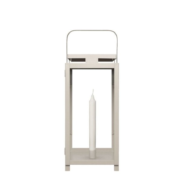 Lanterne beige 16x16x43 cm