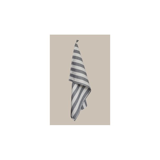 Viskestykke - GOTS - Grey Stripes